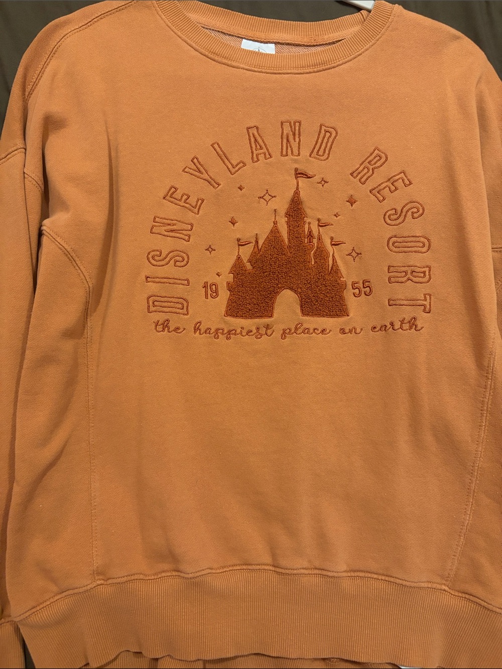 Disneyland Resort Orange Crewneck Sweatshirt